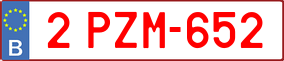 Truck License Plate